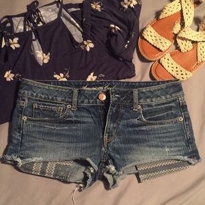 American Eagle Shortie Shorts with Pocket Detail